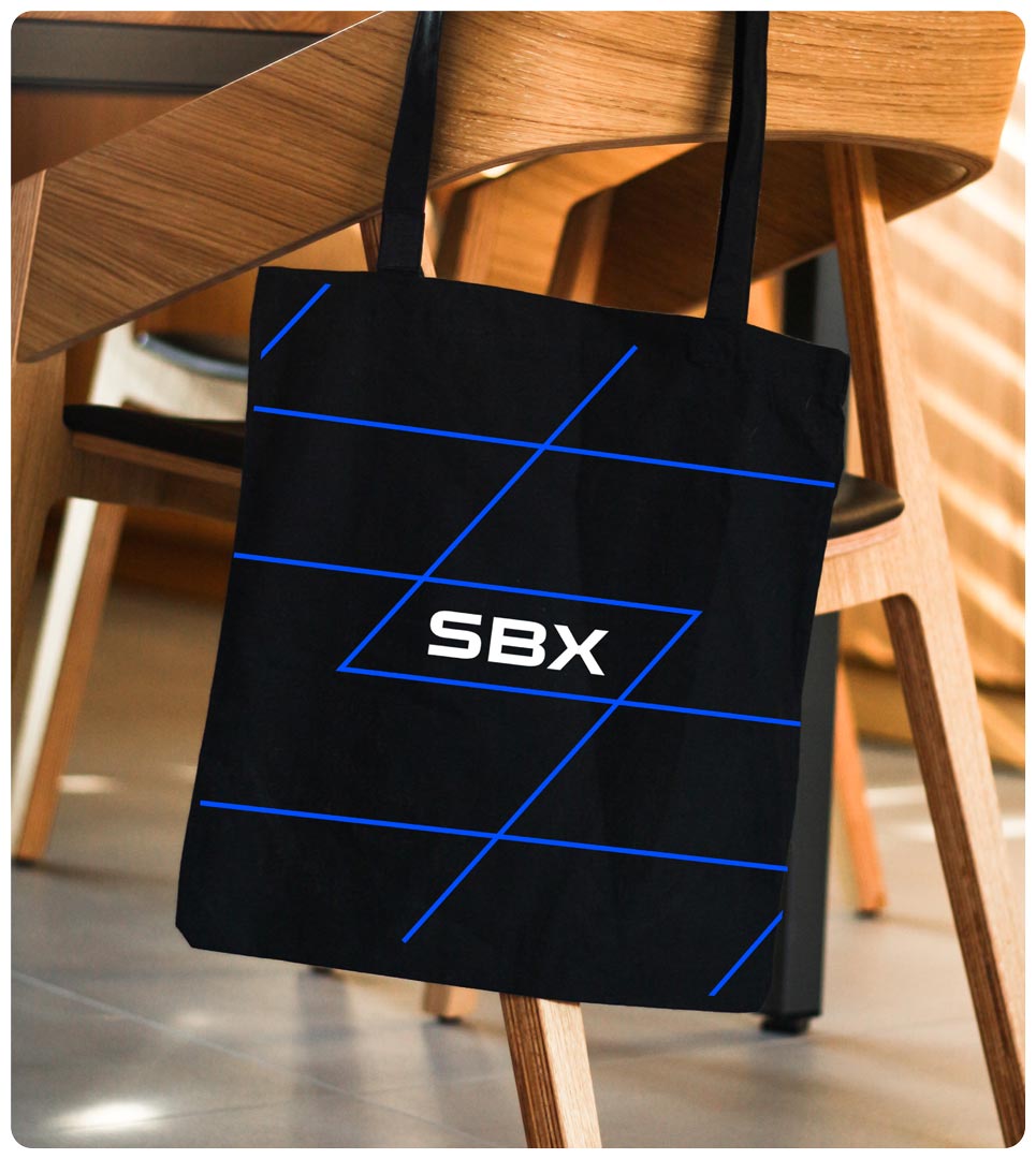 Marca e identidade visual para empresa de software SBX ERP da Sabium Sistemas no Paraná